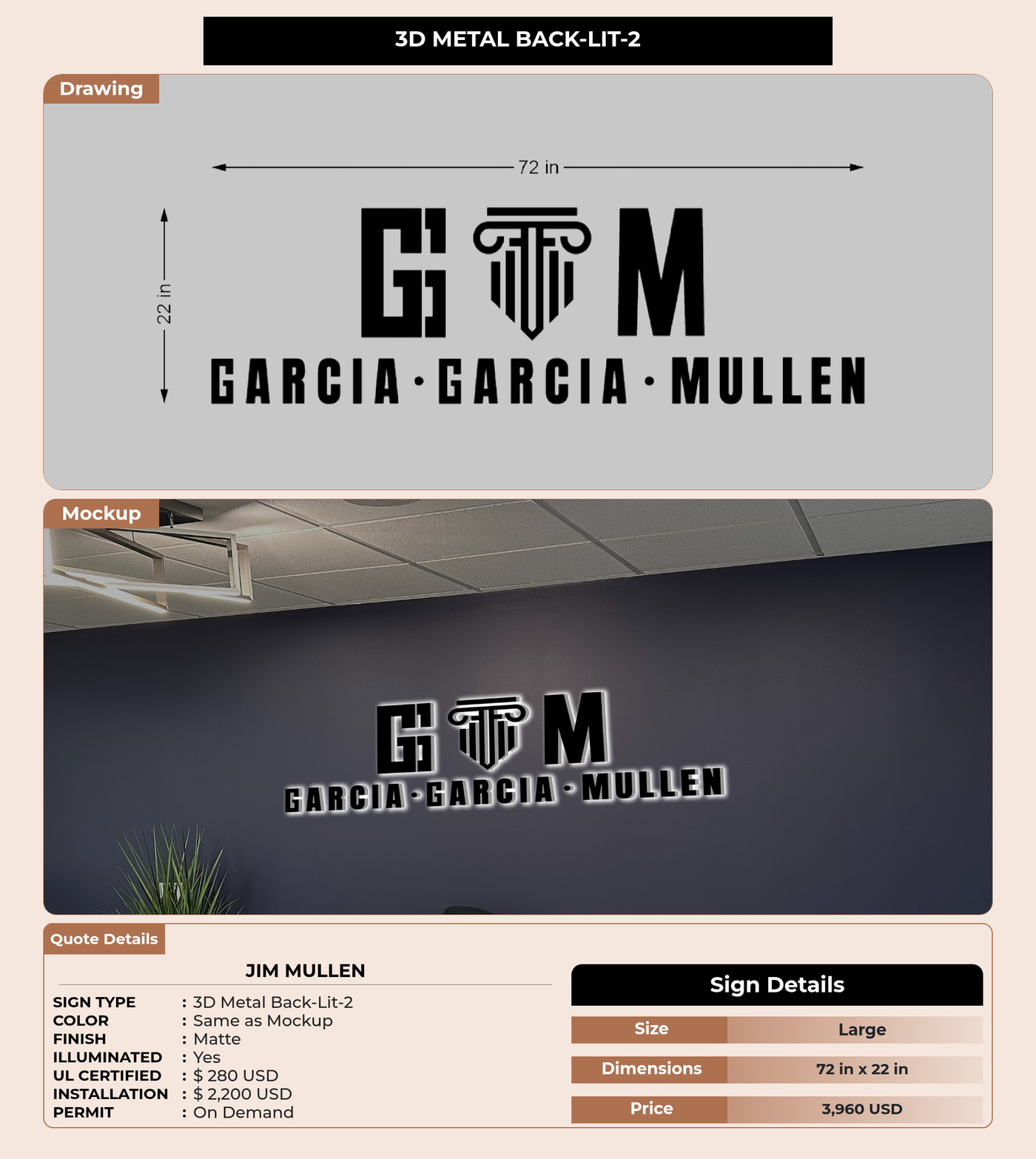 CUSTOM MOCKUP SIGN FOR Jim Mullen