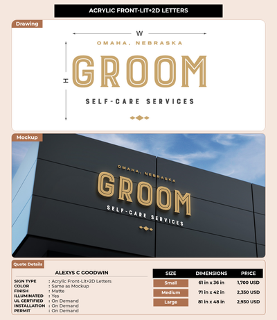 CUSTOM MOCKUP SIGN FOR Alexys C Goodwin
