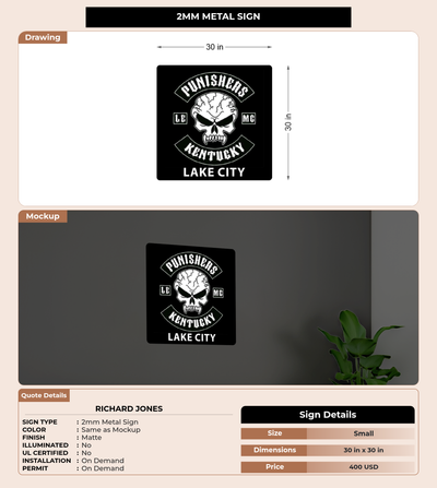 CUSTOM MOCKUP SIGN FOR Richard Jones