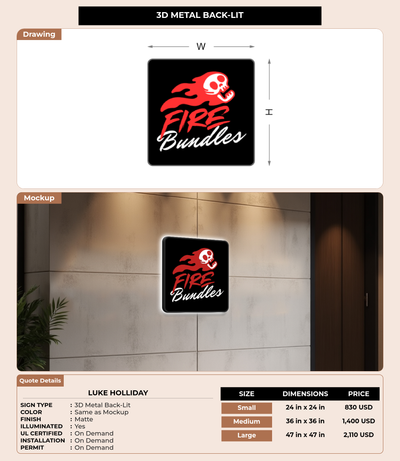 CUSTOM MOCKUP SIGN FOR Luke holliday