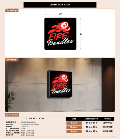 CUSTOM MOCKUP SIGN FOR Luke holliday