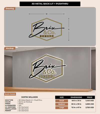 CUSTOM MOCKUP SIGN FOR Justin Willmon