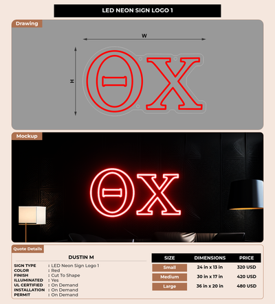 CUSTOM MOCKUP SIGN FOR Dustin M