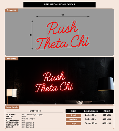 CUSTOM MOCKUP SIGN FOR Dustin M