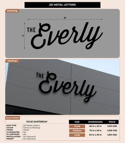 CUSTOM MOCKUP SIGN FOR Kylie Easterday