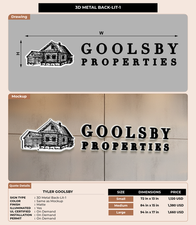 CUSTOM MOCKUP SIGN FOR Tyler Goolsby