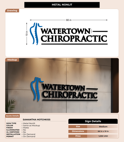 CUSTOM MOCKUP SIGN FOR Samantha Hotchkiss
