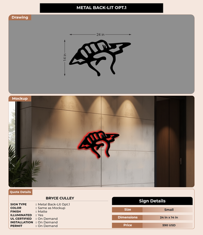 CUSTOM MOCKUP SIGN FOR Bryce Culley