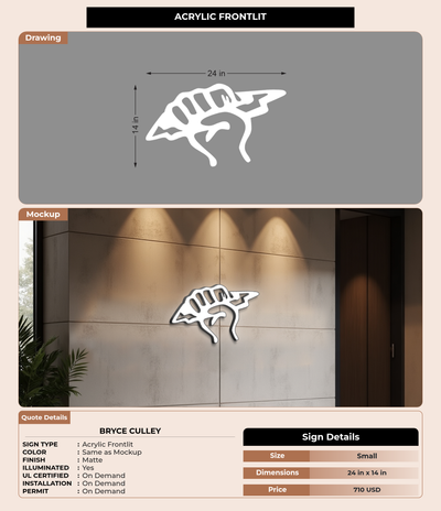 CUSTOM MOCKUP SIGN FOR Bryce Culley