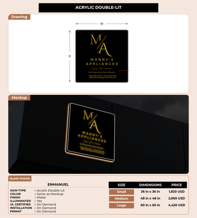 CUSTOM MOCKUP SIGN FOR Enmanuel