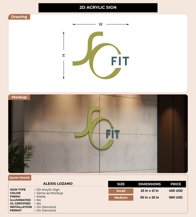 CUSTOM MOCKUP SIGN FOR Alexis Lozano