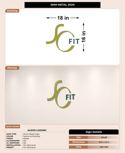 CUSTOM MOCKUP SIGN FOR Alexis Lozano