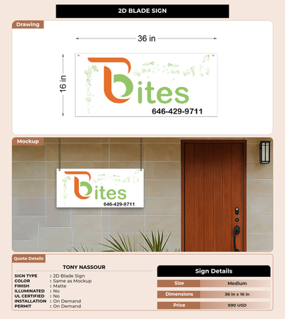 CUSTOM MOCKUP SIGN FOR Tony Nassour