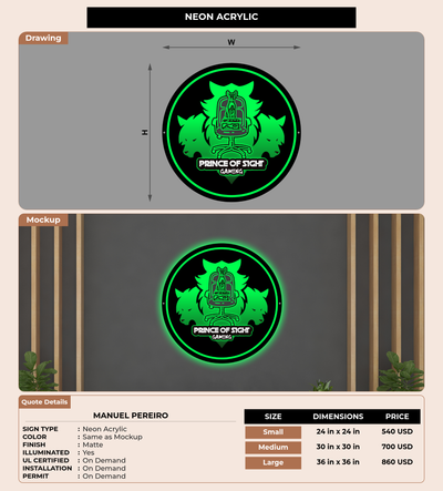 CUSTOM MOCKUP SIGN FOR Manuel Pereiro