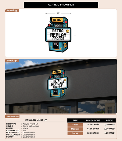 CUSTOM MOCKUP SIGN FOR Edward Murphy