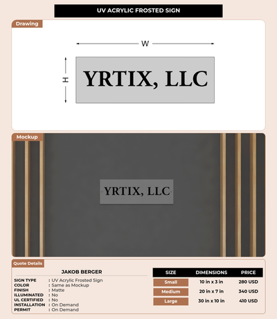 CUSTOM MOCKUP SIGN FOR Jakob Berger