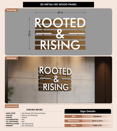 CUSTOM MOCKUP SIGN FOR Steven Reyes