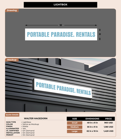 CUSTOM MOCKUP SIGN FOR Walter Hagedorn