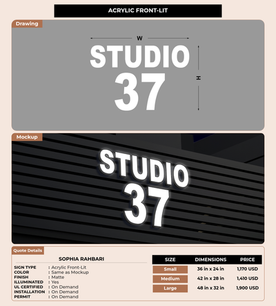 CUSTOM MOCKUP SIGN FOR sophia rahbari