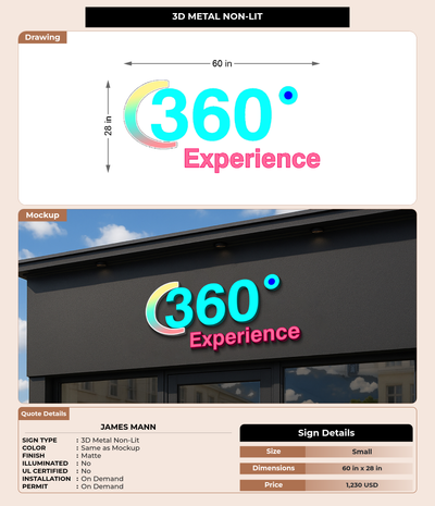 CUSTOM MOCKUP SIGN FOR James Mann