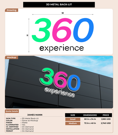 CUSTOM MOCKUP SIGN FOR James Mann