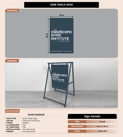 CUSTOM MOCKUP SIGN FOR Evan Wiskup