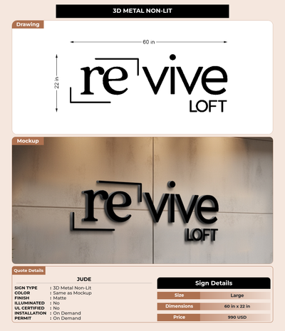 CUSTOM MOCKUP SIGN FOR Jude