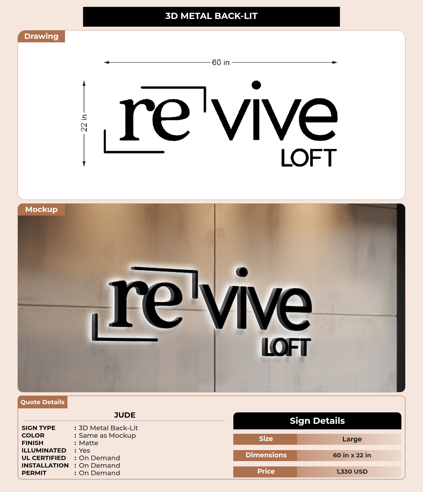 CUSTOM MOCKUP SIGN FOR Jude