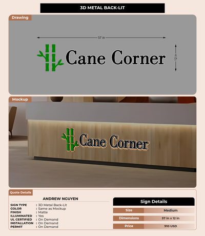 CUSTOM MOCKUP SIGN FOR Andrew Nguyen