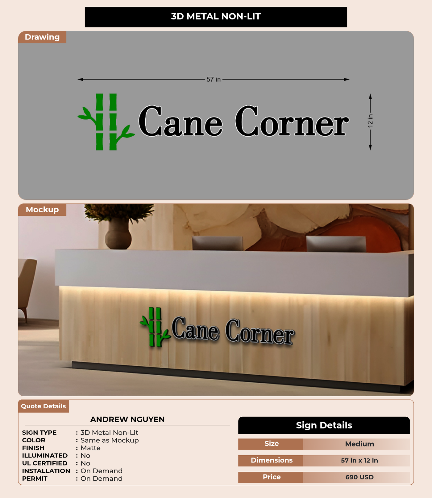 CUSTOM MOCKUP SIGN FOR Andrew Nguyen