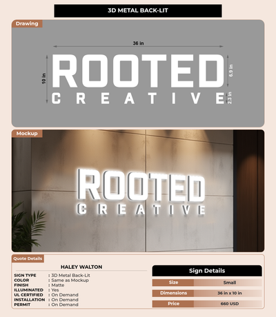 CUSTOM MOCKUP SIGN FOR Haley Walton