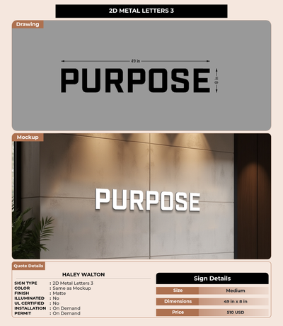 CUSTOM MOCKUP SIGN FOR Haley Walton