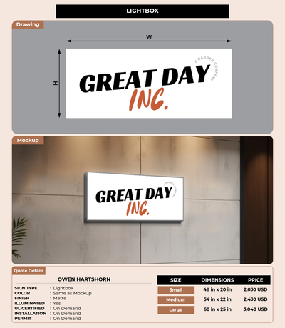 CUSTOM MOCKUP SIGN FOR Owen Hartshorn