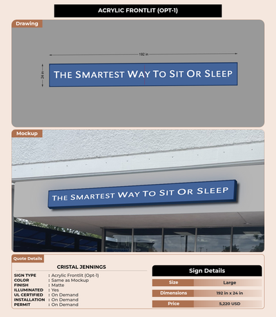 CUSTOM MOCKUP SIGN FOR Cristal Jennings