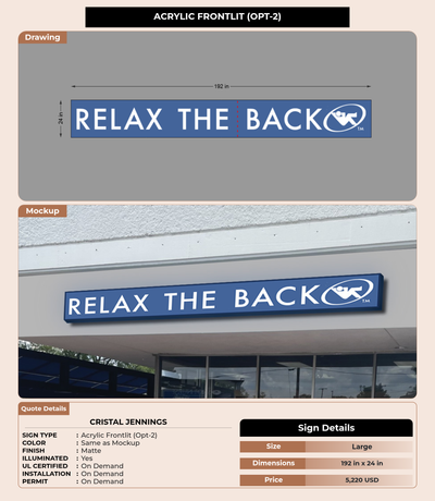 CUSTOM MOCKUP SIGN FOR Cristal Jennings