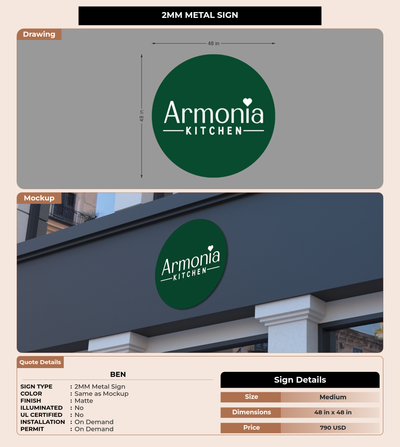 CUSTOM MOCKUP SIGN FOR Ben