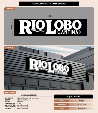CUSTOM MOCKUP SIGN FOR Chad Foreman