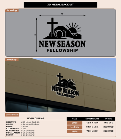 CUSTOM MOCKUP SIGN FOR Noah Dunlap