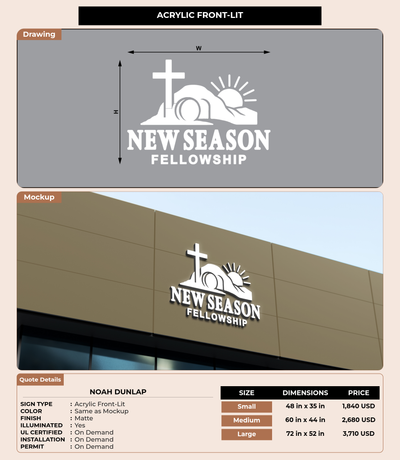 CUSTOM MOCKUP SIGN FOR Noah Dunlap