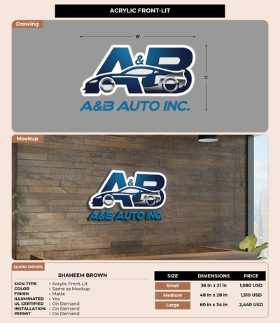 CUSTOM MOCKUP SIGN FOR Shaheem Brown