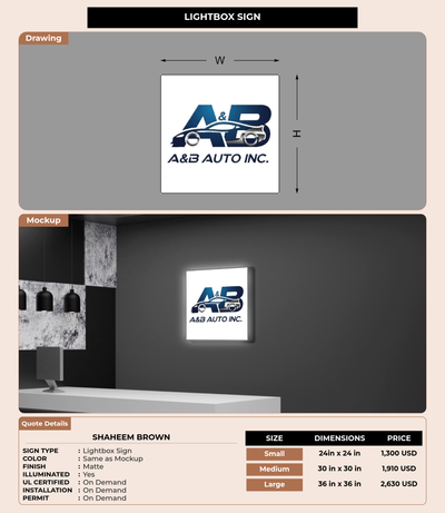 CUSTOM MOCKUP SIGN FOR Shaheem Brown