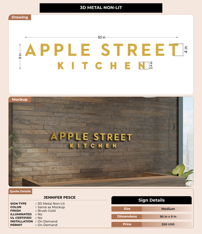 CUSTOM MOCKUP SIGN FOR Jennifer Pesce