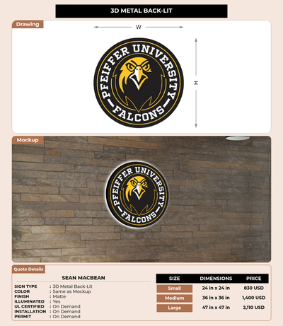 CUSTOM MOCKUP SIGN FOR Sean Macbean