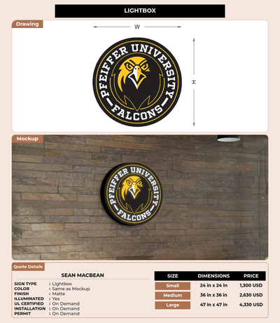 CUSTOM MOCKUP SIGN FOR Sean Macbean