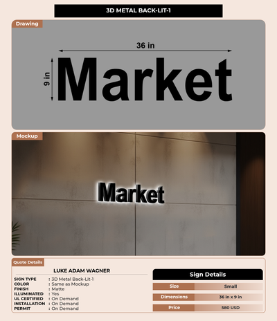 CUSTOM MOCKUP SIGN FOR Luke Adam Wagner