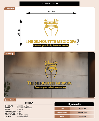 CUSTOM MOCKUP SIGN FOR Scheila