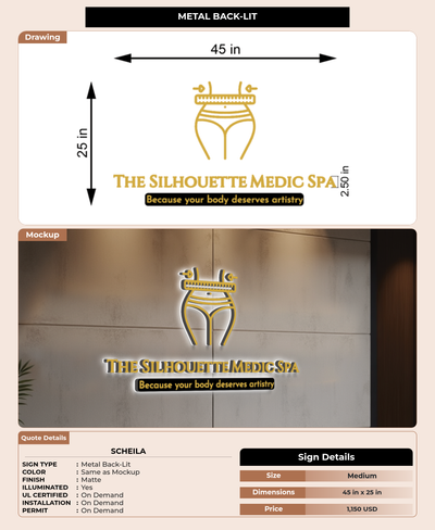 CUSTOM MOCKUP SIGN FOR Scheila