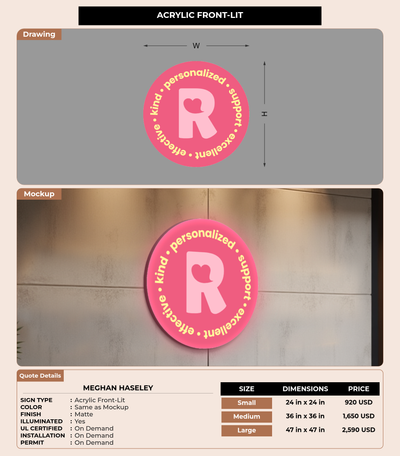 CUSTOM MOCKUP SIGN FOR Meghan Haseley