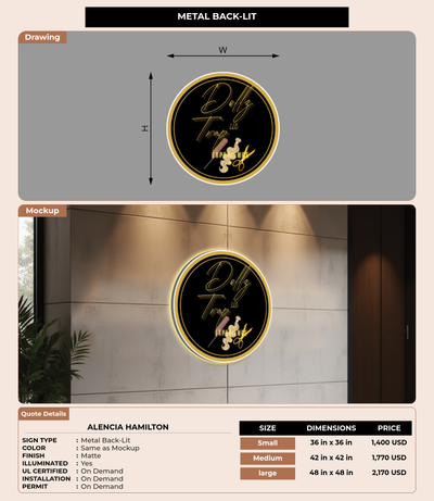 CUSTOM MOCKUP SIGN FOR Alencia Hamilton