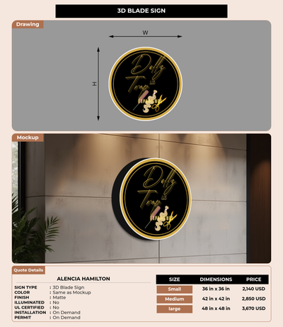 CUSTOM MOCKUP SIGN FOR Alencia Hamilton